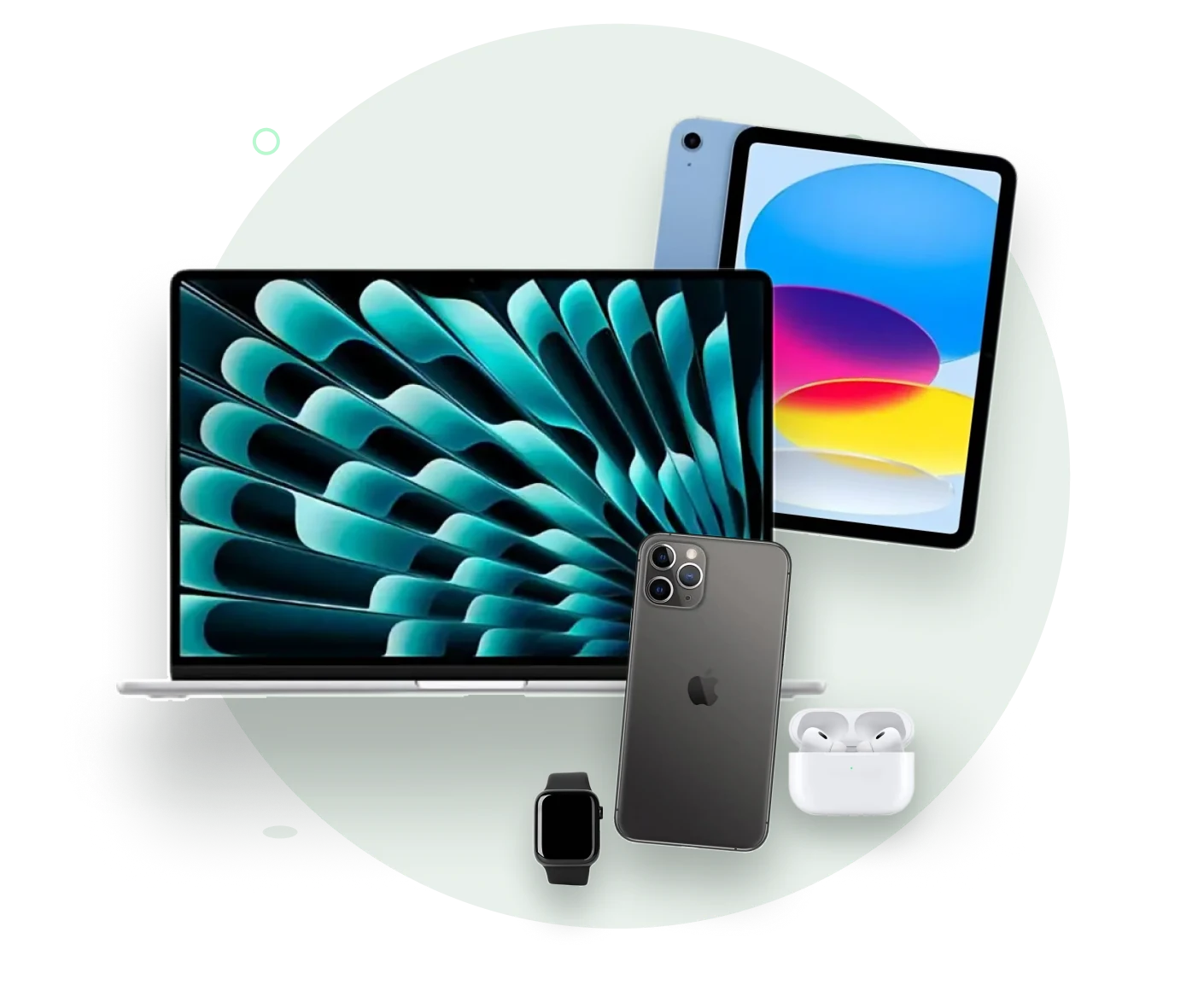 Phones, a laptop, a camera and a games console ready to sell